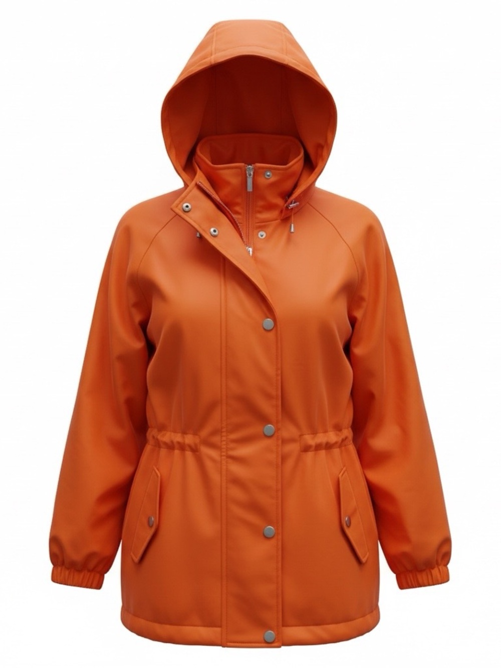 Ralph Lauren Burnt Orange Hooded Utility Jacket GORGEOUS FOR FALL